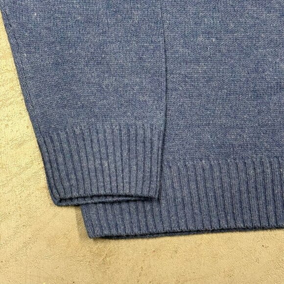 James Pringle Lambswool Cashmere Sweater Crewneck Knit Blue Small - Picture 3 of 8